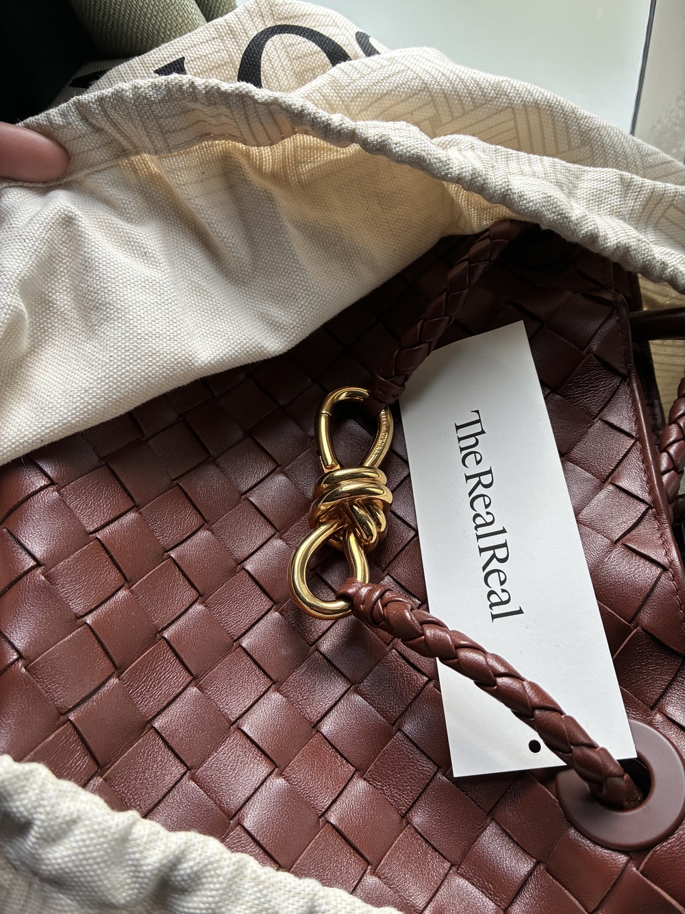 Bottega Veneta Small Brown Intrecciato Leather Drawstring Shoulder Bag - Picture 5 of 10